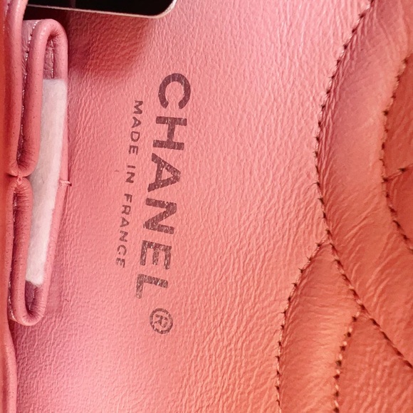 Chanel Caviar Quilted Medium Double Flap Pink Bag - Picture 7 of 10